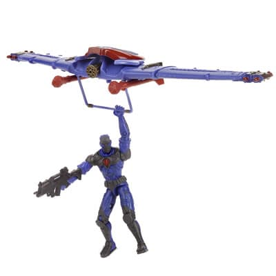 GI JOE VALOR VS. VENOM - SAND VIPER Figure With AIR ASSAULT GLIDER