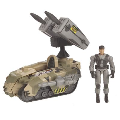 GI JOE vs. COBRA VALOR vs. VENOM - ROAD REBEL Tank with TUNNEL RAT Figure