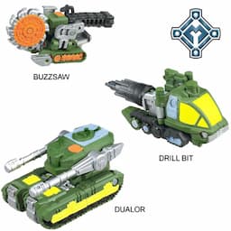 ROAD WRECKER MINI-CON TEAM - BUZZSAW, DRILL BIT and DUALOR