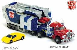 OPTIMUS PRIME w/SPARKPLUG MINI-CON figure