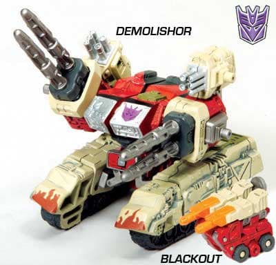 DEMOLISHOR with BLACKOUT MINI-CON figure