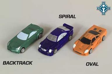 STREET SPEED MINI-CON TEAM-OVAL, BACKTRACK AND SPIRAL figures