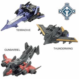 AIR MILITARY MINI-CON Team - GUNBARREL, TERRADIVE and THUNDERWING