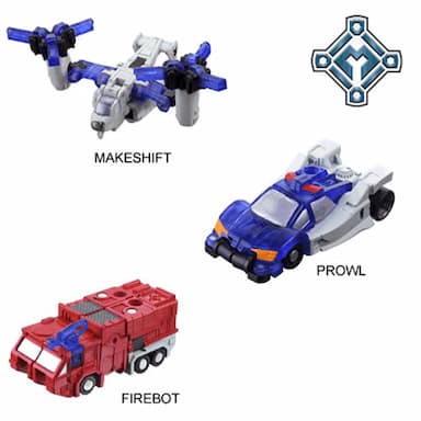 Emergency MINI-CON Team - PROWL, FIREBOT and MAKESHIFT