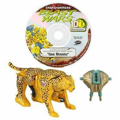 TRANSFORMERS BEAST WARS 10th Anniversary: CHEETOR Figure with Bonus DVD