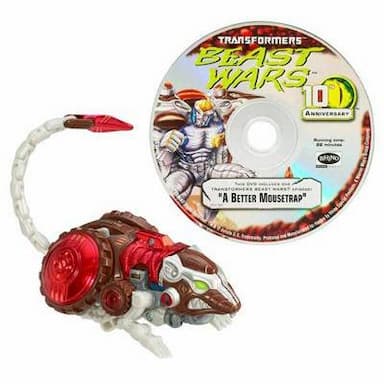 TRANSFORMERS BEAST WARS 10th Anniversary: RATTRAP Figure with Bonus DVD