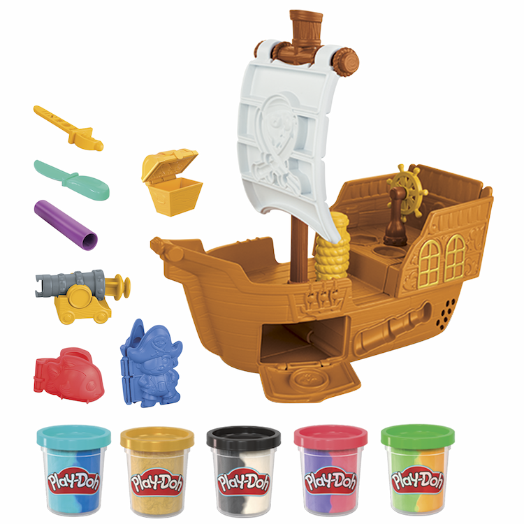 Play-Doh Pirate Adventure Ship Playset, Pirate Toys for Kids