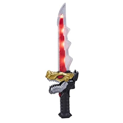 Power Rangers Dino Fury Saber Electronic Toy with Lights and Sounds, Inspired by the Power Rangers TV Show Ages 5 and Up