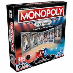 Monopoly Prizm: NBA Edition Board Game with Panini NBA Trading Cards, 2-4 Players, Ages 8+