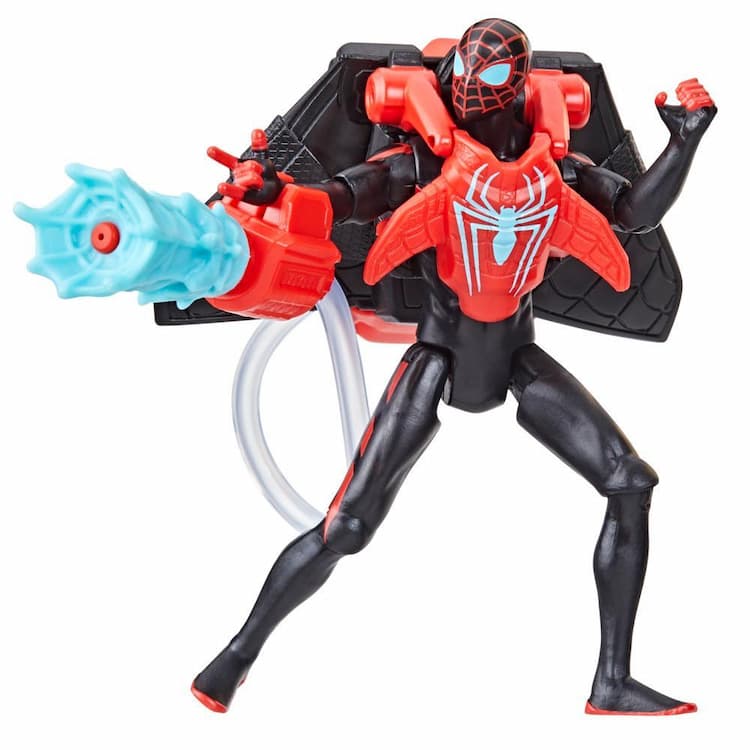 Marvel Spider-Man Aqua Web Warriors 4-Inch Miles Morales Toy with Accessory