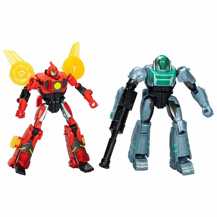 Transformers Toys EarthSpark Cyber-Combiner Terran Twitch and Robby Malto Action Figures