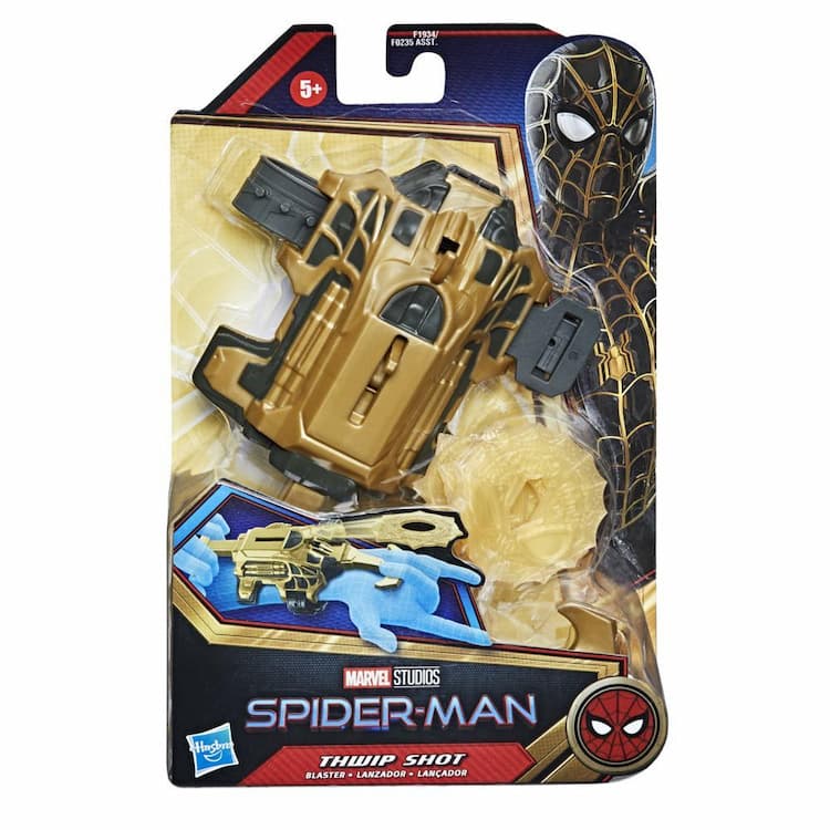 Marvel Spider-Man Thwip Shot Blaster Role Play Toy, Includes 3 Stretchy Web Projectiles, For Kids Ages 5 and Up