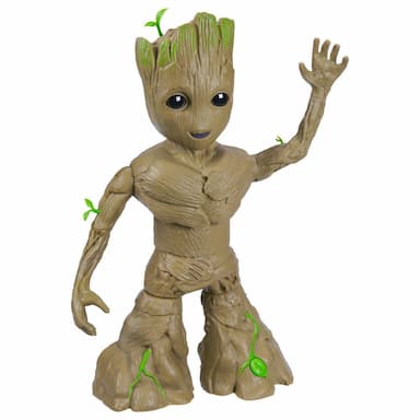Marvel Studios I Am Groot Groove 'N Grow Groot, 13.5 Inch Interactive Action Figure, Marvel Toys