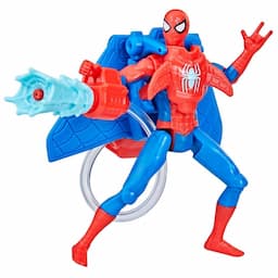 Marvel Spider-Man, figurine Spider-Man Héros aquatique de 10 cm avec accessoire à jet d'eau