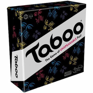 Jeu Taboo classique, jeu de mots à deviner, pour ados et adultes, dès 13 ans, jeu de société pour 4 joueurs et plus