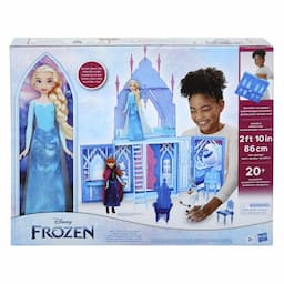 Disney's Frozen Elsa's Fold and Go Ice Palace, Elsa and Olaf Dolls, Castle Playset, Toy for Kids Ages 3 and Up