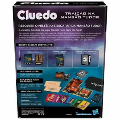 Clue Treachery at Tudor Mansion, An Escape & Solve Mystery Game, Cooperative Family Board Game, Mystery Games for Ages 10+, 1- 6 Players