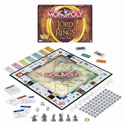 MONOPOLY THE LORD OF THE RINGS Trilogy Edition