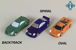 STREET SPEED MINI-CON TEAM-OVAL, BACKTRACK AND SPIRAL figures