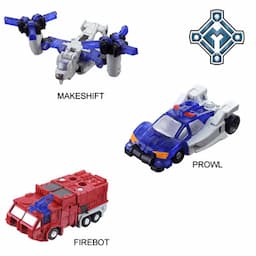 Emergency MINI-CON Team - PROWL, FIREBOT and MAKESHIFT