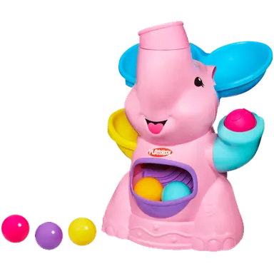 PLAYSKOOL POPPIN PARK PINK ELEPHANT BUSY BALL POPPER