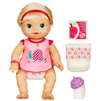 BABY ALIVE WETS 'N WIGGLES Doll (Blonde)