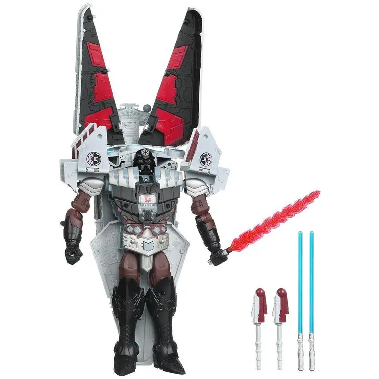STAR WARS TRANSFORMERS DARTH VADER to STAR DESTROYER