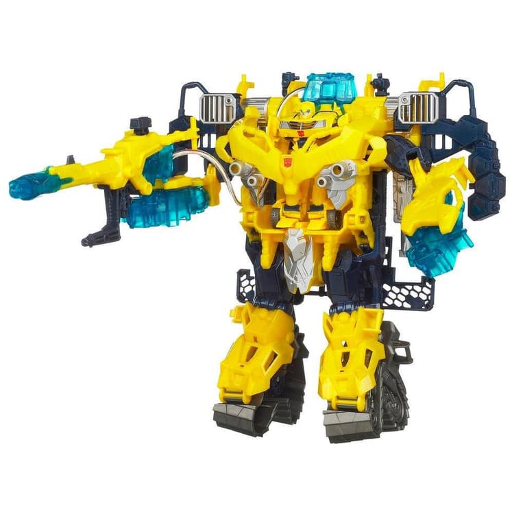 TRANSFORMERS PRIME CYBERVERSE COMMAND YOUR WORLD BUMBLEBEE Battle Suit with BUMBLEBEE Figure
