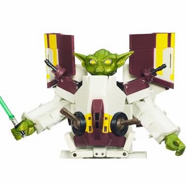 Star Wars TRANSFORMERS CROSSOVERS Yoda to Republic Attack Shuttle