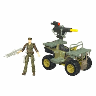 G.I. JOE THE RISE OF COBRA TIGER CLAW A.T.V with LEATHERNECK