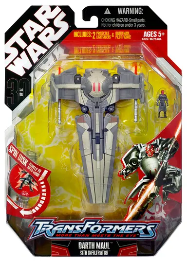 Star Wars TRANSFORMERS: Darth Maul/Sith Infiltrator Figure