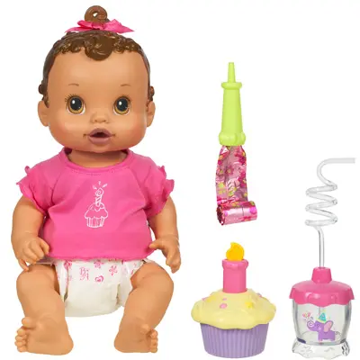 BABY ALIVE SIP 'N SLURP Birthday Doll (Hispanic Girl)