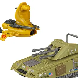 G.I. JOE ARMADILLO TANK vs. SERPENTOR'S AIR CHARIOT