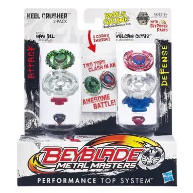 KIT BEYBLADE CONFRONTO (COM 2 PIÕES TOP SYSTEM)