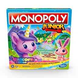 MONOPOLY Junior: Unicorn Edition Board Game