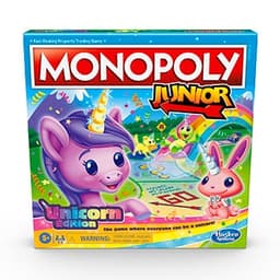 MONOPOLY Junior: Unicorn Edition Board Game
