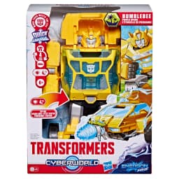 Transformers CYBERWORLD Bumblebee Power Spark Energon Surge Electronic Action Figure