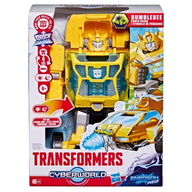 Transformers CYBERWORLD Bumblebee Power Spark Energon Surge Electronic Action Figure