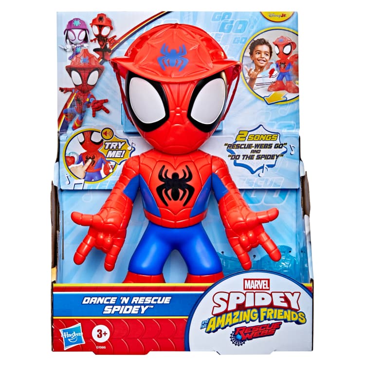 Marvel Spidey and his Amazing Friends Dance N' Rescue Spidey, 10"" Electronic Toy, 3+