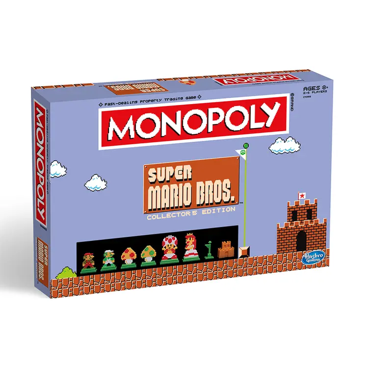 Monopoly: Super Mario Bros. Collector's Edition Board Game Ages 8 and Up