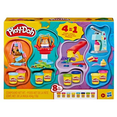 Play-Doh 4-in-1 Mini Classic Playsets Bundle