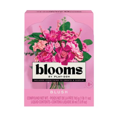 Blooms Blush Flower Bouquet Arts & Crafts Kit for Adults by Play-Doh