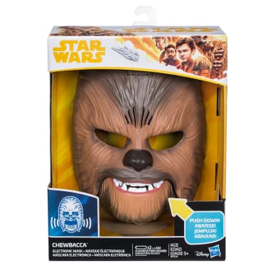 Star Wars Movie Roaring Chewbacca Wookiee Sounds Mask – Funny GRAAAAWR Noises, Sound Effects, Ages 5 and up
