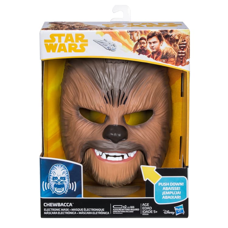 Star Wars Movie Roaring Chewbacca Wookiee Sounds Mask – Funny GRAAAAWR Noises, Sound Effects, Ages 5 and up