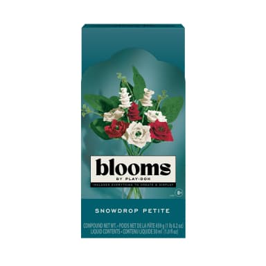Blooms Snowdrop Petite Flower Bouquet Arts & Crafts Kit for Adults by Play-Doh