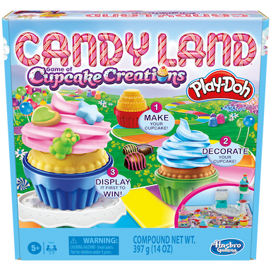 Candy Land Cupcake Creations Board Game, From the Makers of Play Doh, Kids Board Games, Family Games for Kids