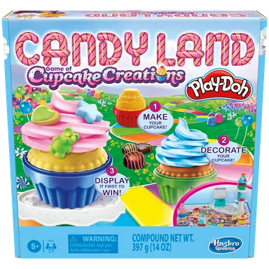 Candy Land Cupcake Creations Board Game, From the Makers of Play Doh, Kids Board Games, Family Games for Kids