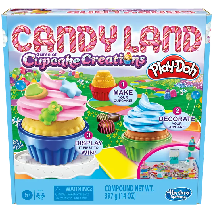 Candy Land Cupcake Creations Board Game, From the Makers of Play Doh, Kids Board Games, Family Games for Kids