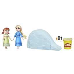 Disney's Frozen Sister Snow Magic, Non-Toxic Play-Doh Snow Playset, Young Anna and Elsa Dolls