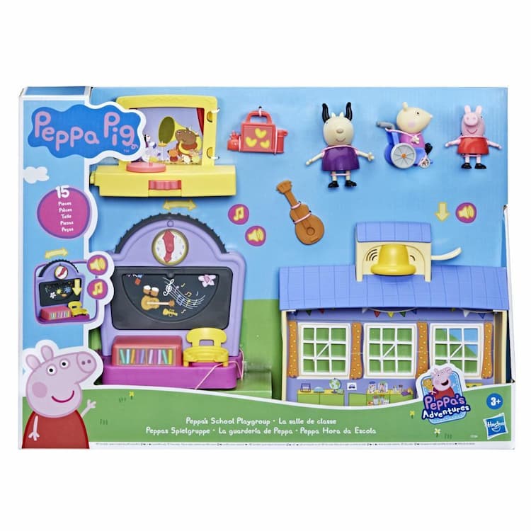 Peppa Pig Peppa’s Adventures Peppa's School Playgroup Preschool Toy, with Speech and Sounds, for Ages 3 and Up